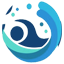 John Fort Swimming Favicon Logo Symbol